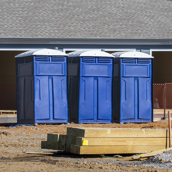 how often are the porta potties cleaned and serviced during a rental period in Helena AR